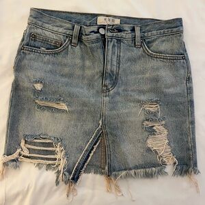 Free People Denim Skirt